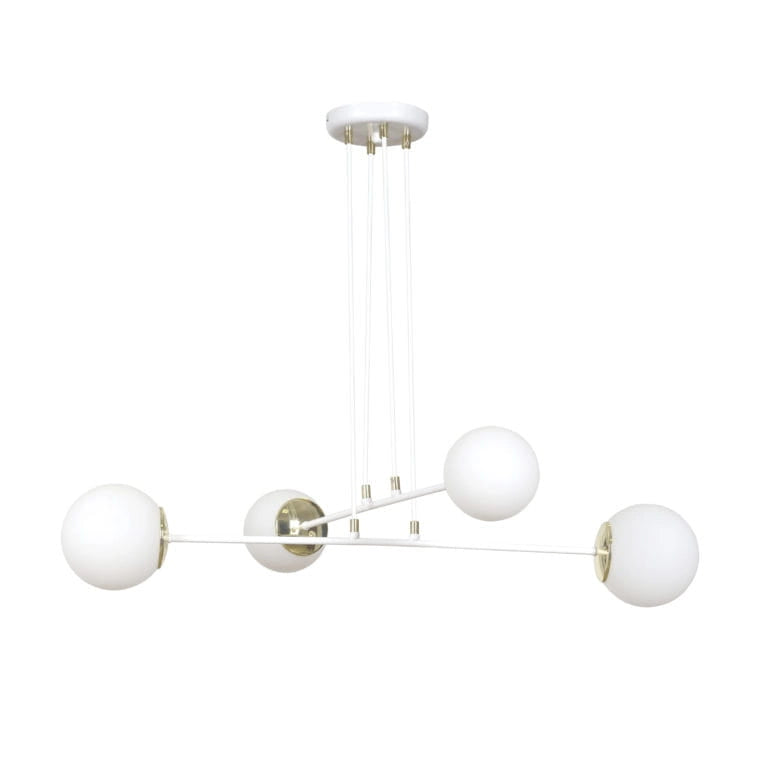Lampadario Emibig OGNIS 4xE14 bianco altezza regol.