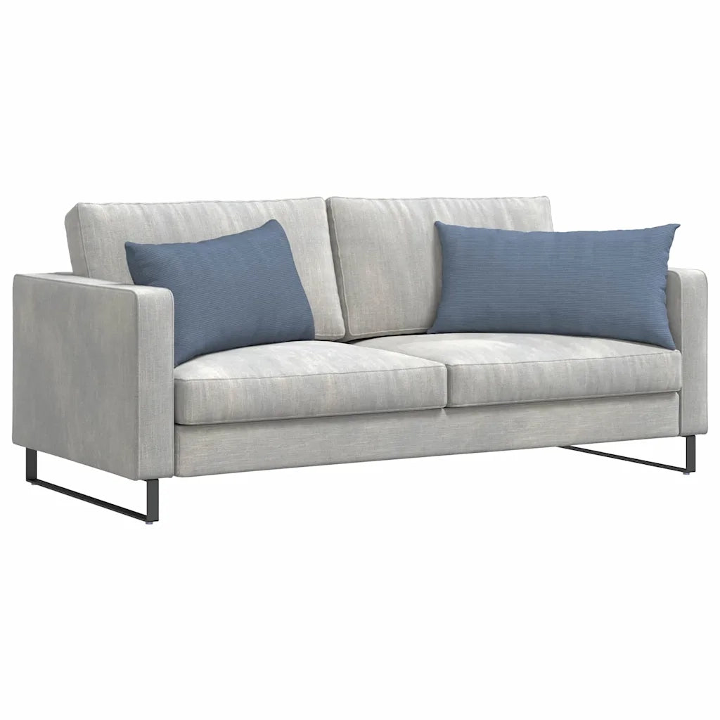 Cuscini da Divano 2 pcs Blu 80 x 40 cm Tessuto in Cords 42013734