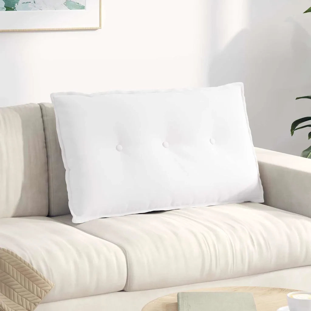 Cuscino per Schiena Bianco 80 x 19 x 50 cm Tessuto 42014712