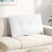 Cuscino per Schiena Bianco 80 x 19 x 50 cm Tessuto 42014712