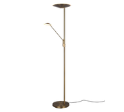 Piantana LED, metallo, ottone invecchiato, 30x180x41,6 cm, Brantford