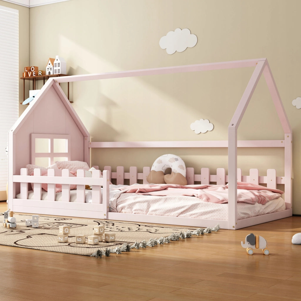 Letto singolo per bambini - Xylo - 90x200 - Rosa
