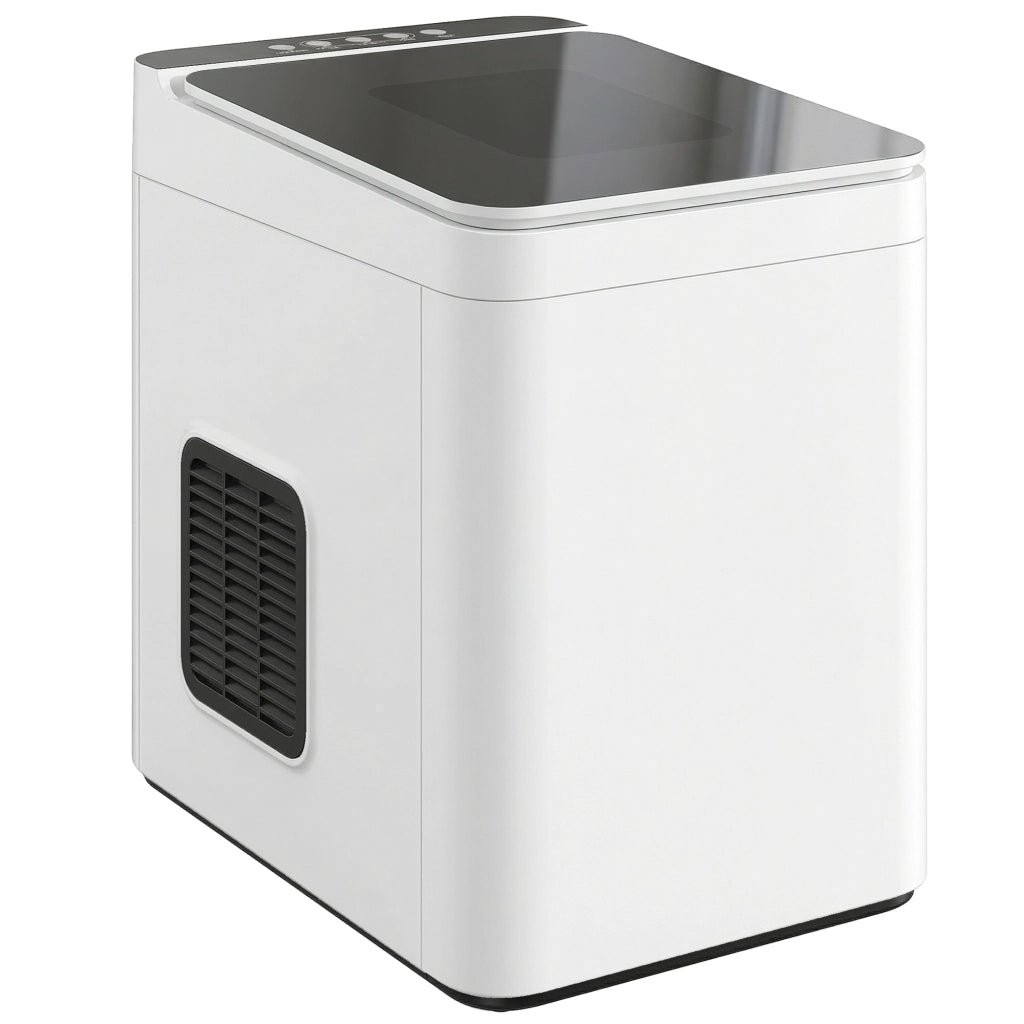 Macchina per Ghiaccio Autopulente ¨C Xylo ¨C Bianco Compatto con Paletta e Cestello