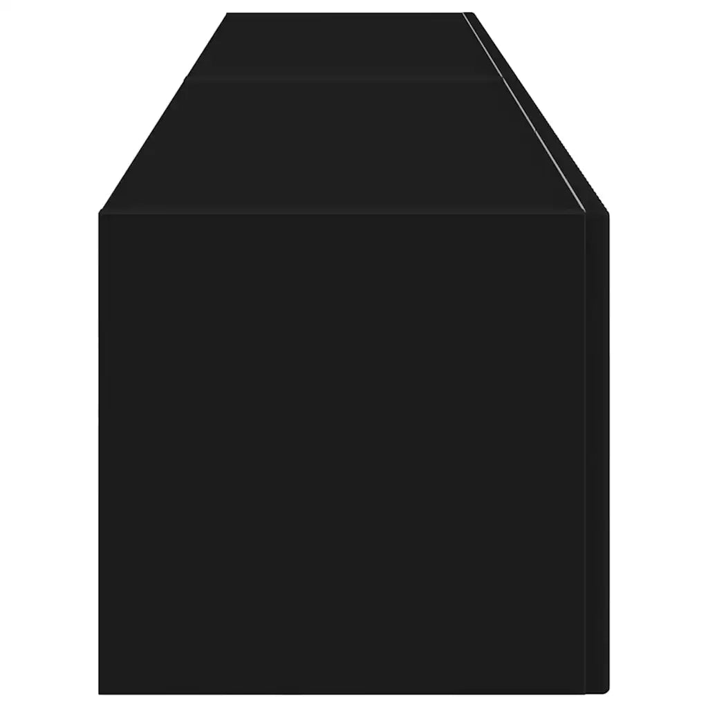Mobile TV da parete 2 pcs Nero 78,5 x 31 x 29,5 cm 892212