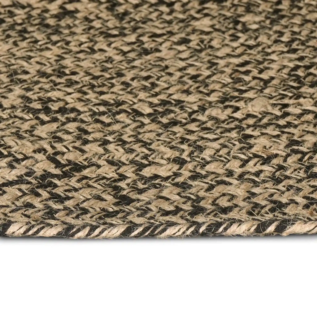 Tappeto Naturale e Nero 60 x 300 cm Juta 42010616