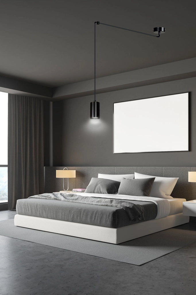 Emibig Traker lampada a sospensione nera GU10 1 luce