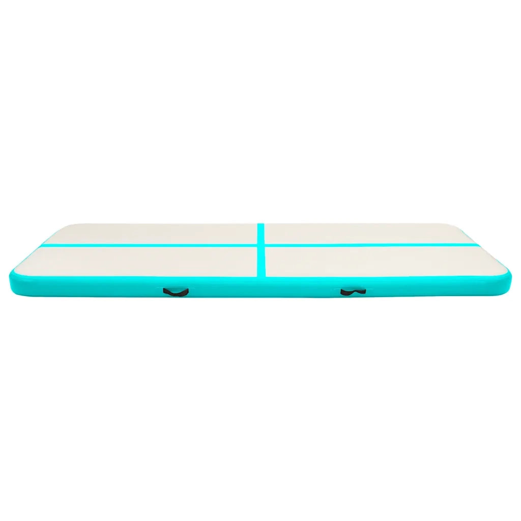 Tappetino Ginnastica Gonfiabile e Pompa 300x100x20cm PVC Verde CFW5115630