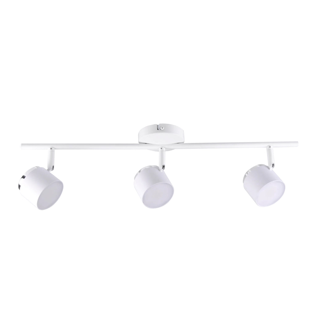 Lampada parete-soffitto orientabile LED 3x 3000K bianca Polux