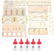 Tracciato di Crawler in Legno per Rc Auto - Percorso di Ostacoli per Rc Crawler - Barriere Stradali - Assemblaggio Rapido - Adatto per Modello Rc 1:43 - Rc Auto Ostacoli