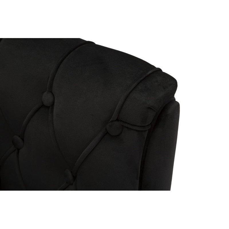 Poltrona Budapest Nera Con Cuscino cm 88x83x91