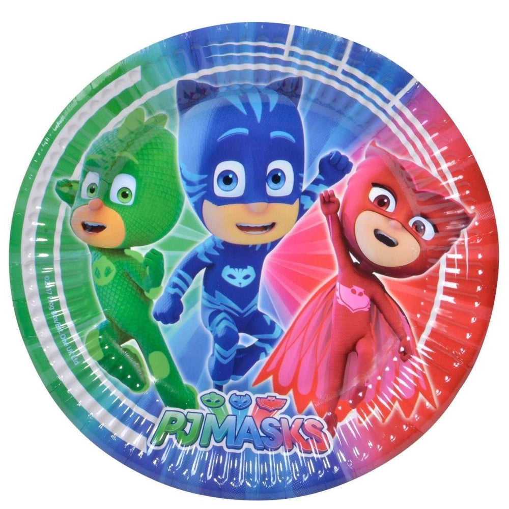 Trade Shop - Set 8 Pezzi Piatti Usa E Getta Piatto 19.5 Cm Pj Mask Nickelodeon Pijamax -