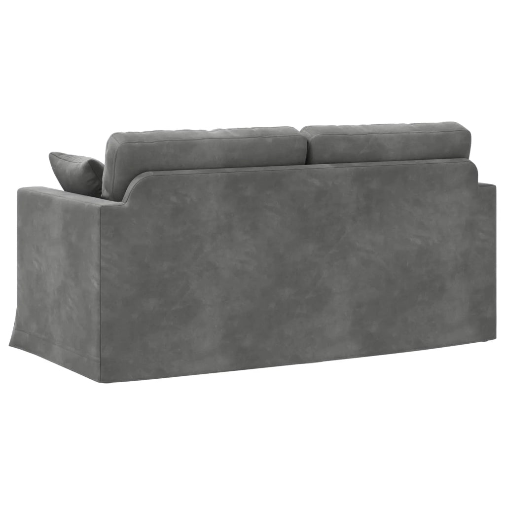 Divano Grigio scuro 158 x 78 x 80 cm Velluto