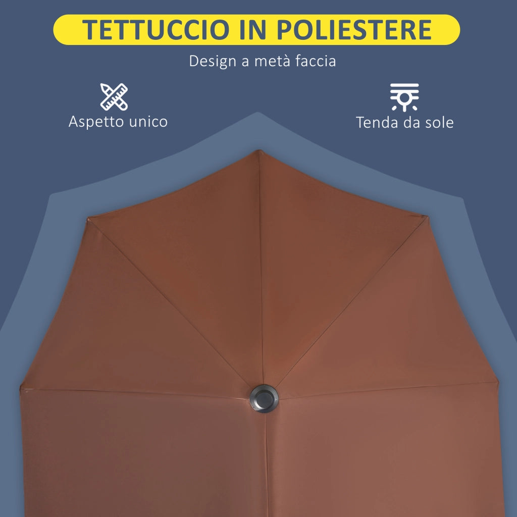 Ombrellone da giardino ¨C Minimal ¨C grigio 200x200 cm