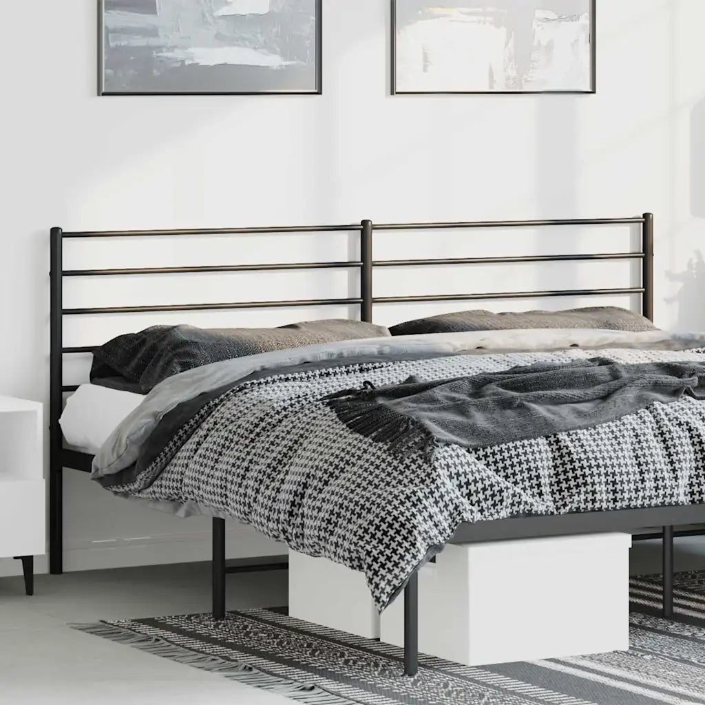 Testiera | Testata di Ricambio in Metallo Nero 193 cm
