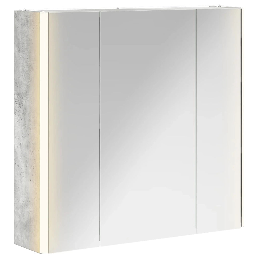 Mobiletto per specchio da Bagno | Armadio da bagno Grigio cemento