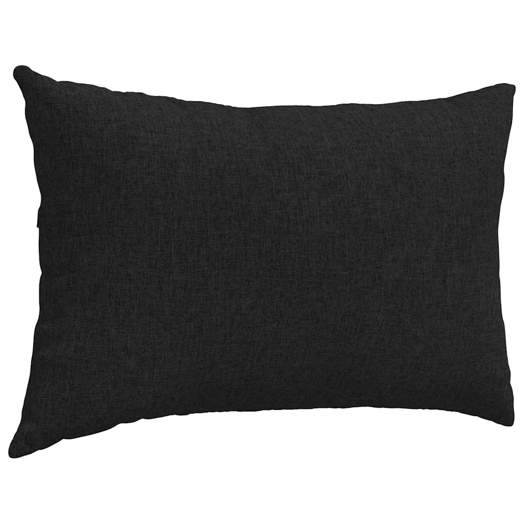 Cuscini da Divano 2 pz-Set di 2 Cuscini per Sofa Nero 60 x 40 cm Tessuto 603243