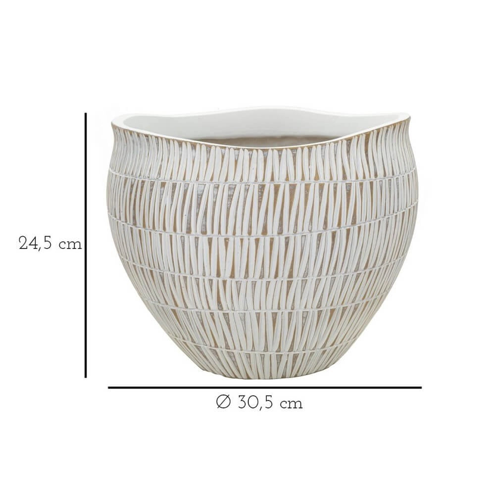 Cachepot Resina Grande cm Ø 30,5X24,5 - STIKY