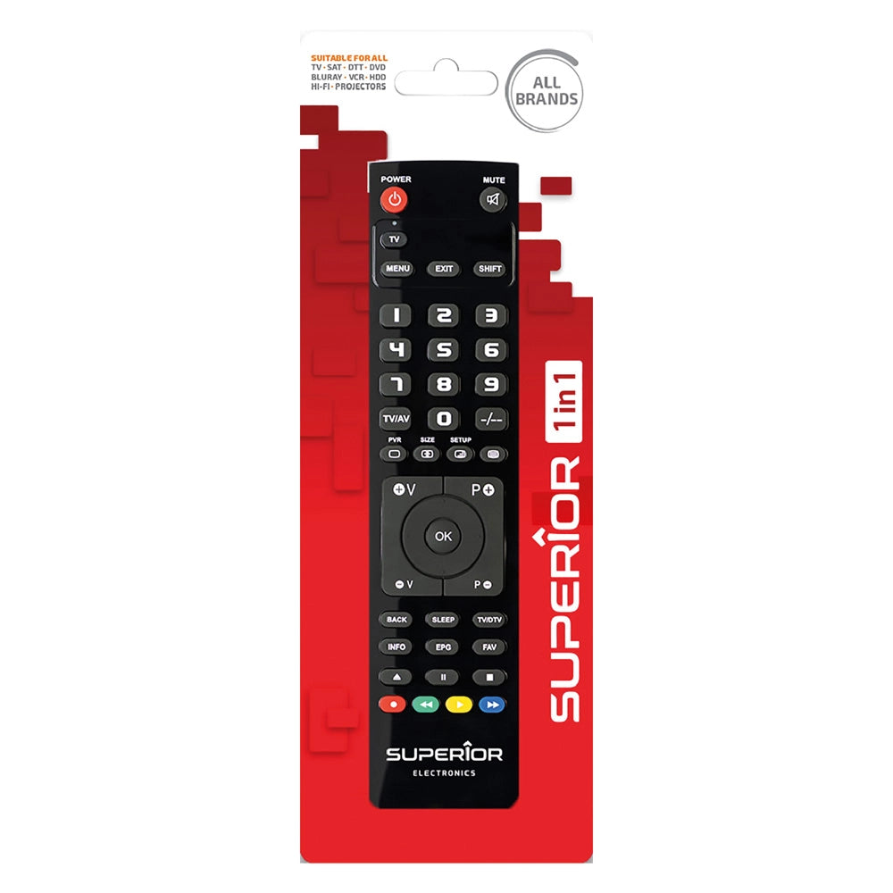 1pz telecomando compatibile per tv 'slim' 2 in 1 controllo 2 dispositivi cod:ferx.8072452nlm
