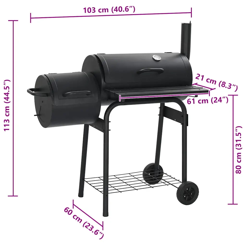 Barbecue Classico Affumicatore a Carbonella 45366