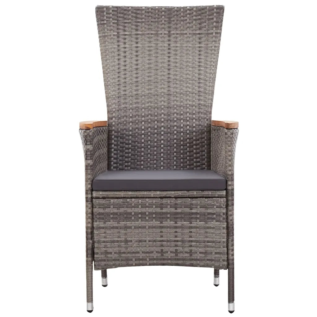 Set Mobili da Pranzo per Giardino 5 pz Grigio 3072144
