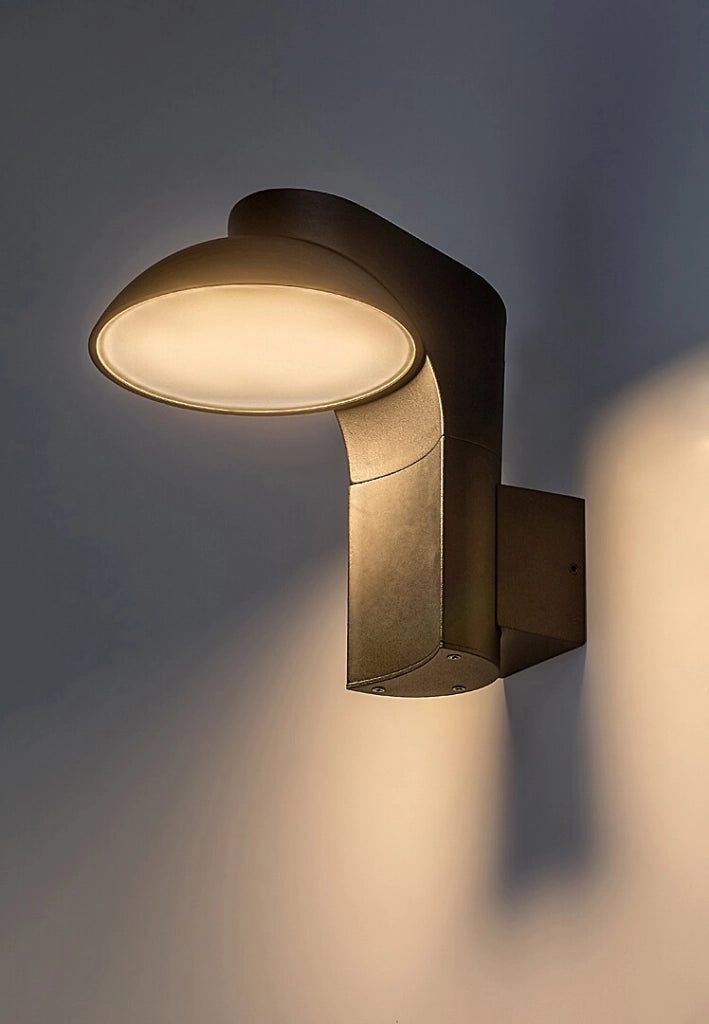 Applique esterna nera orientabile LED 12W 3000K IP54