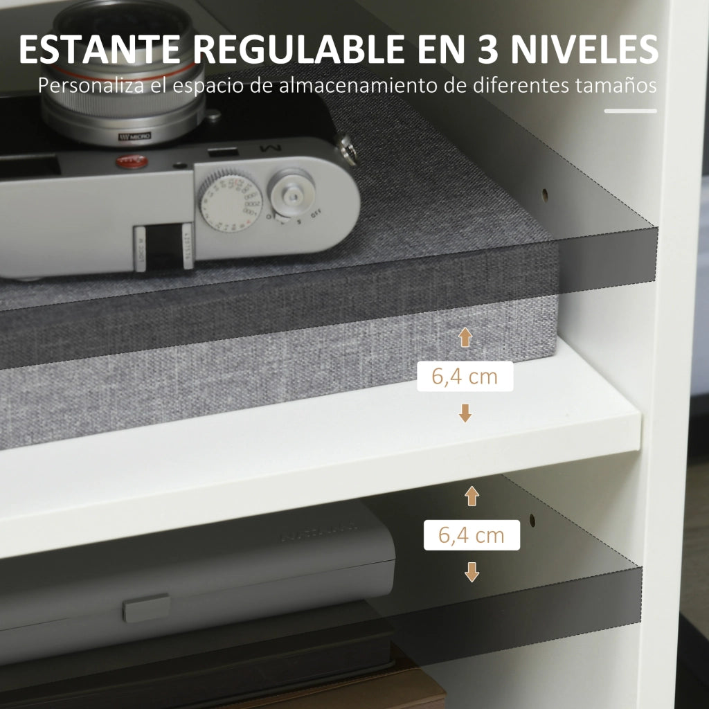 Mobile con ruote da ufficio ¨C Xylo ¨C Bianco 60x50x65,5 cm