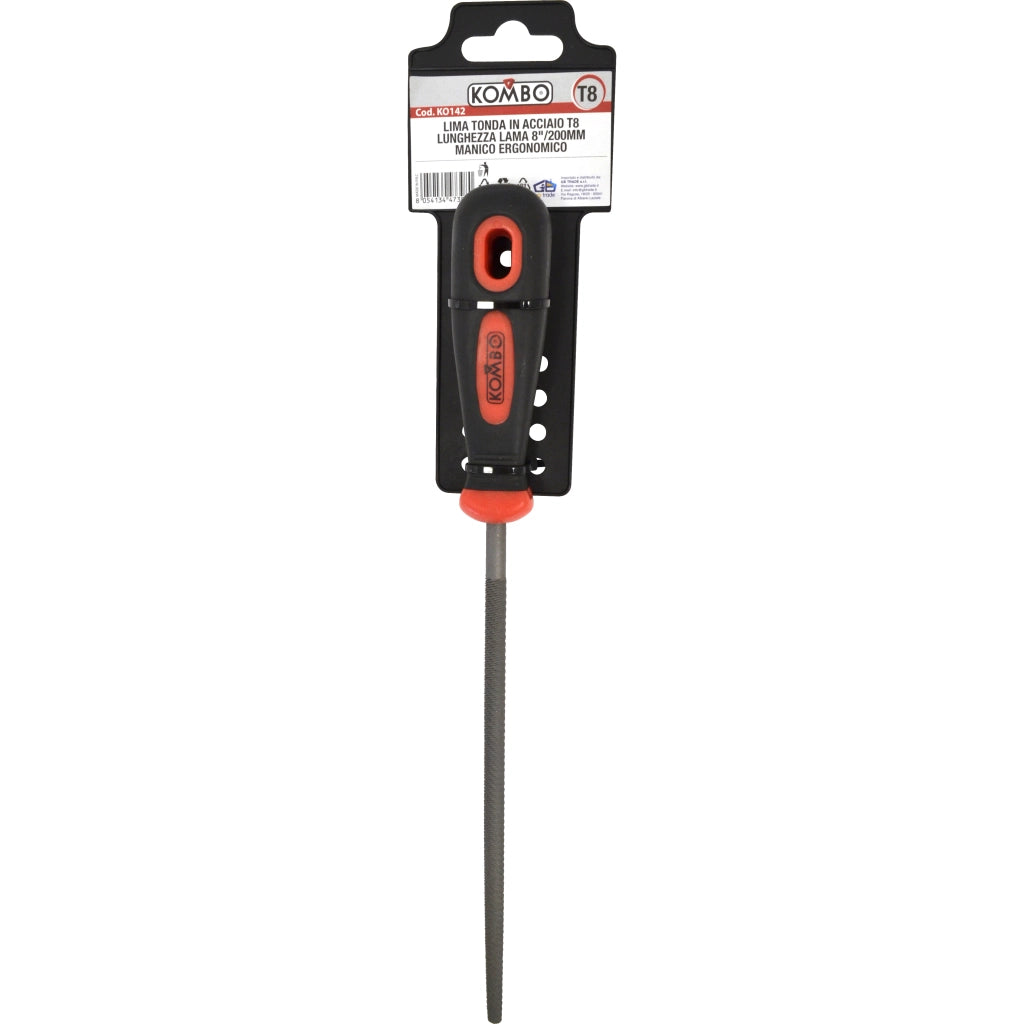 Lima Tonda in Acciao T8 200mm