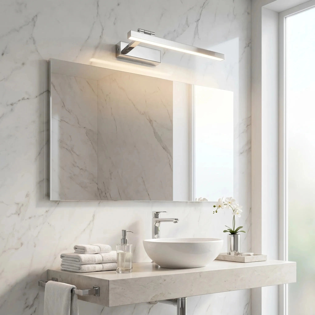 Applique Da Bagno Led Swe028-1w 40cm Chrome