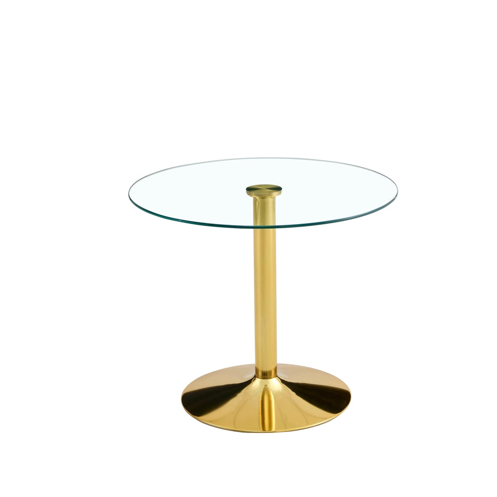 Tavolo da Pranzo Rotondo in Vetro Temperato ¨C MINIMAL ¨C ?85x76 cm