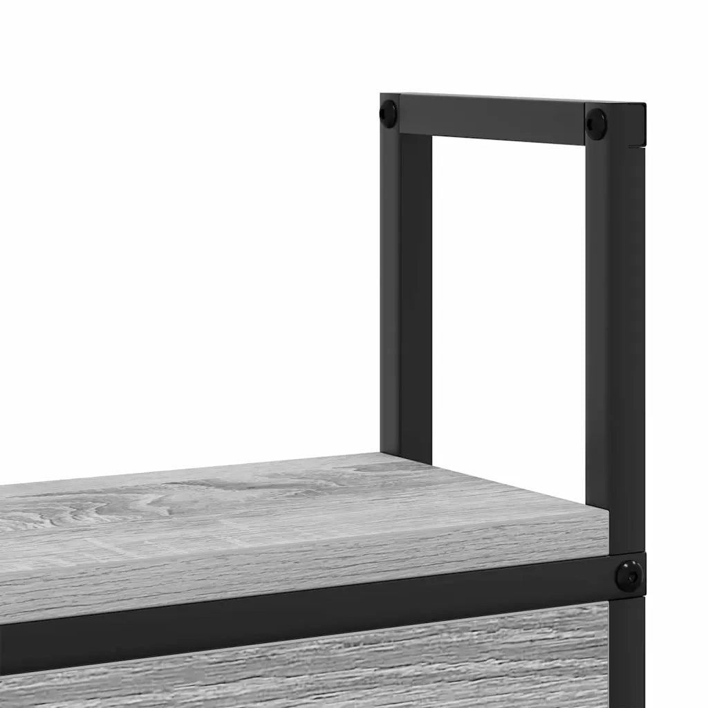 Testiera con Stazione di Carica e Storage Grigio sonoma 859803