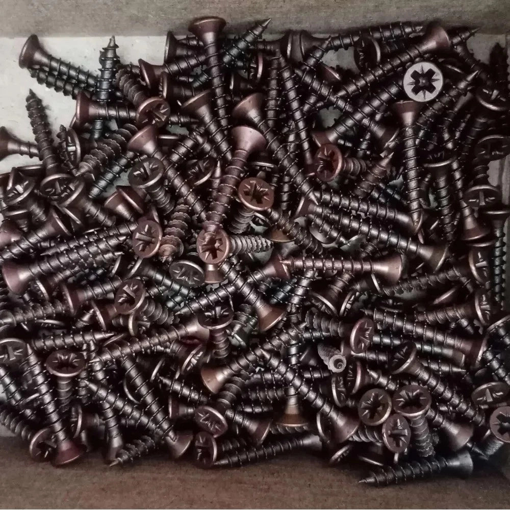 Vite 3,5x10mm - 1000pz tps testa conica bronzata per legno truciolare