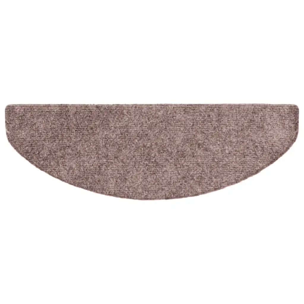 Tappetini per scale autoadesivi 20 pz 65x21x4 cm Marrone Chiaro semicircolari grandi 3365643