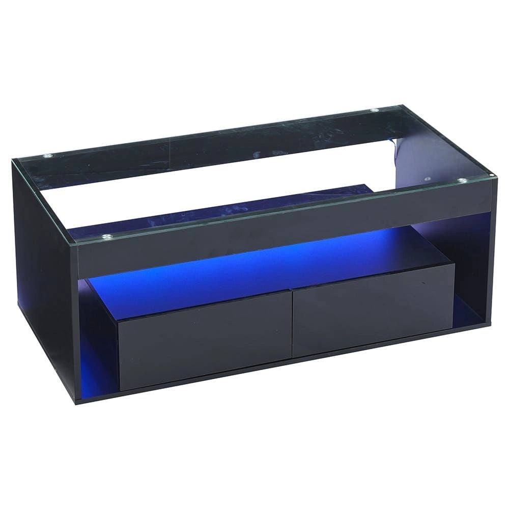 Tavolino-Xylo-Rettangolare LED 16 colori 2 cassetti