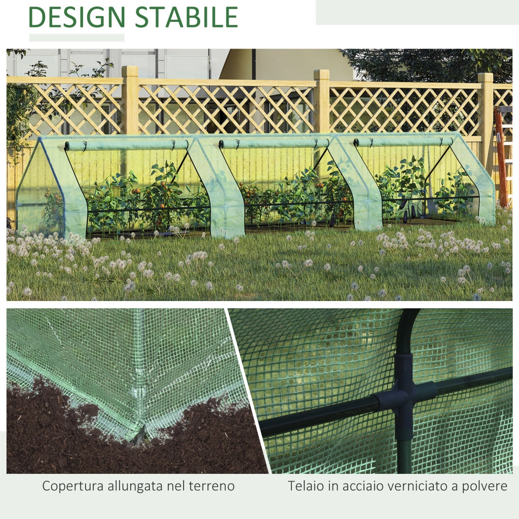 Serra per Giardino ¨C Minimal ¨C Verde 400x100x80 cm