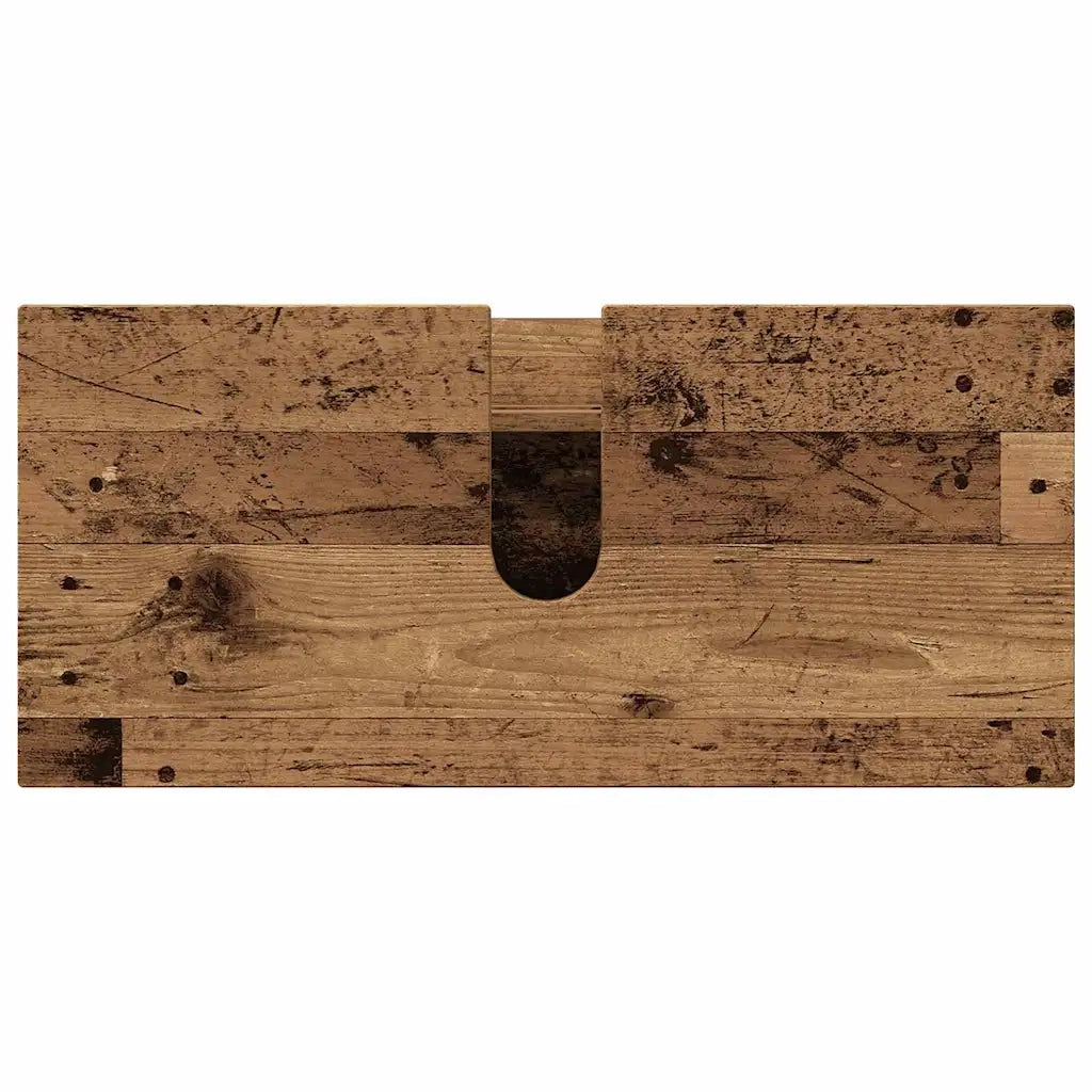 Set di mobili per il bagno con cassetto 4 pcs Legno vecchio 3393051