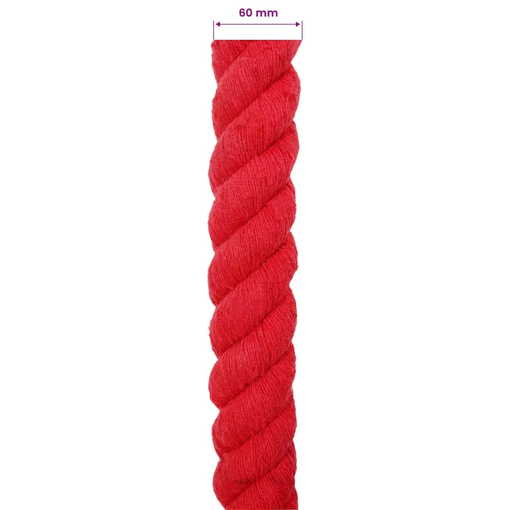 Corda Rosso 6 x 6 x 500 cm Cotone 42011938