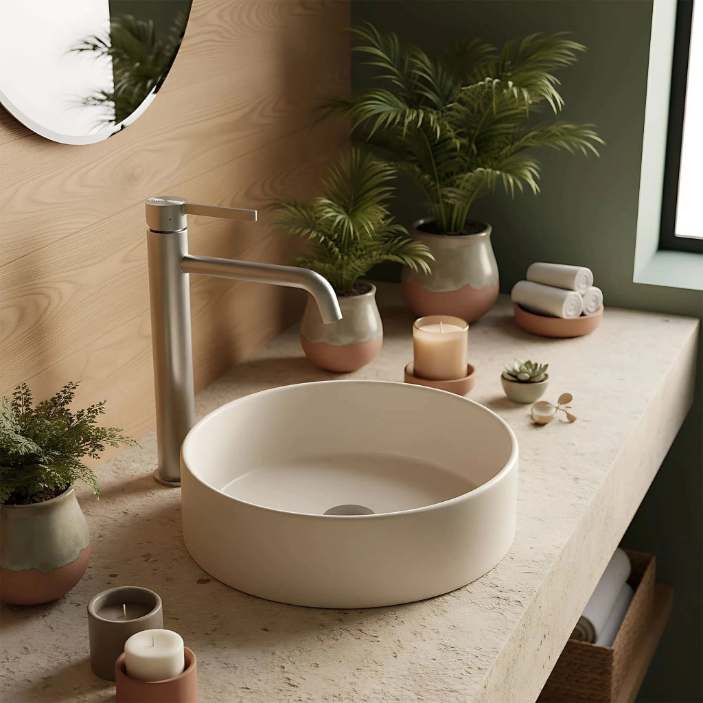 Rubinetto Da Lavabo Rea Foster Brush Nickel High