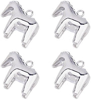 4 Pezzi di Supporti a Cavallo 3D per Gioielli