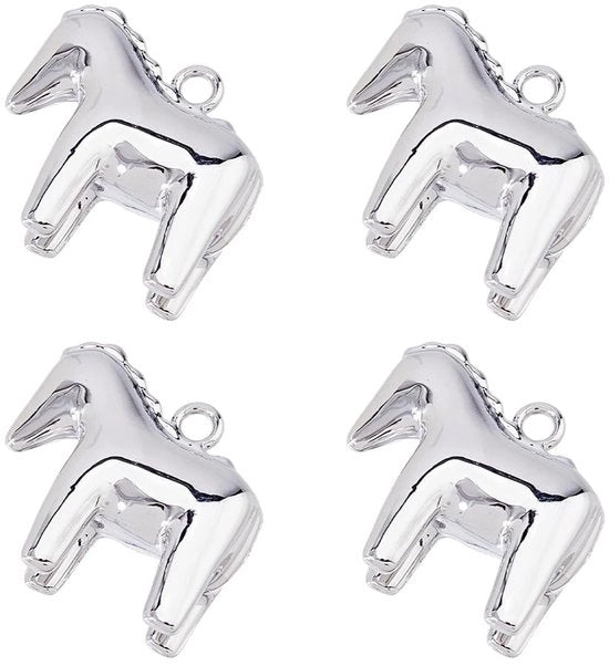 4 Pezzi di Supporti a Cavallo 3D per Gioielli