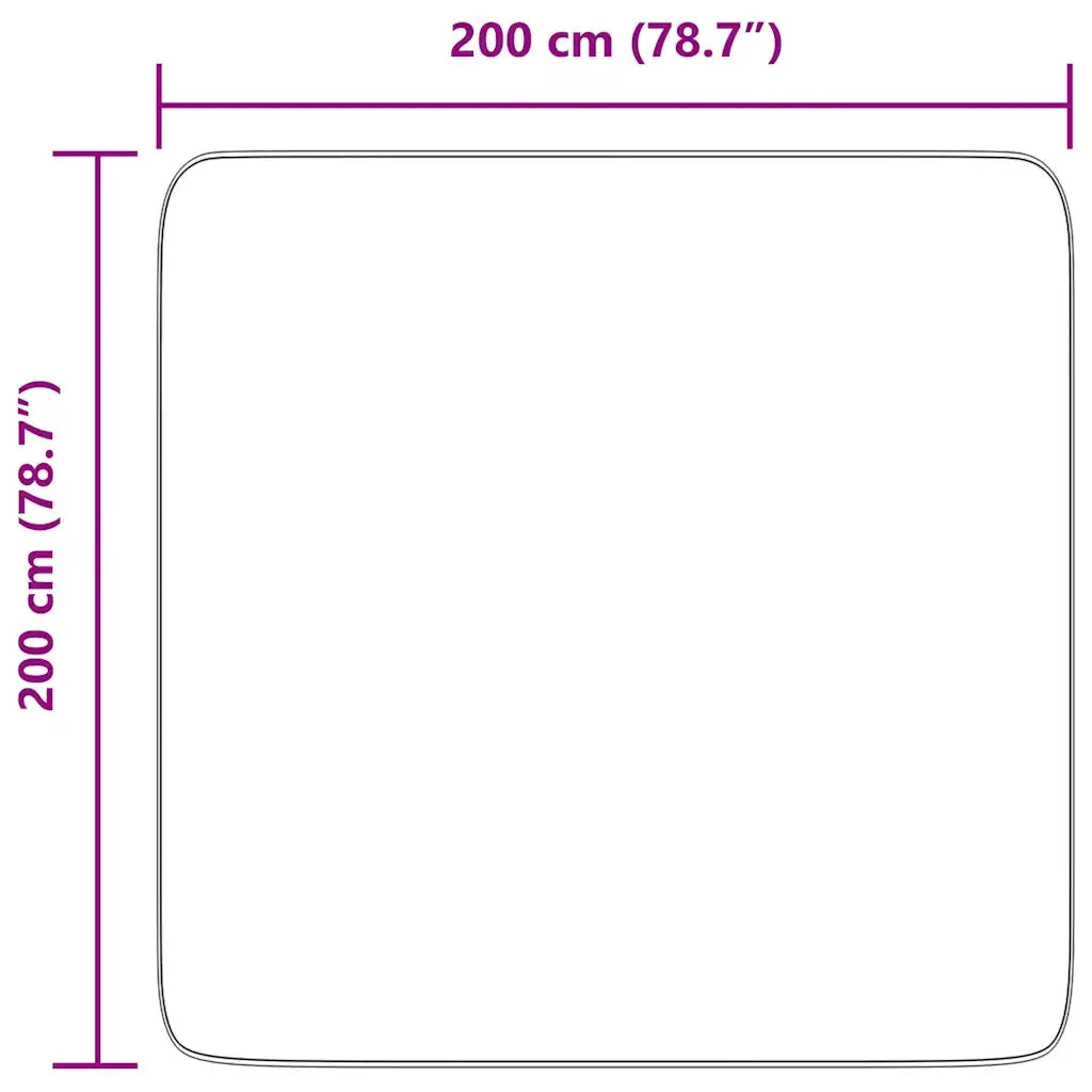 Tappeto del soggiorno | Tappeto Shaggy a Pelo Lungo NAVARRA Rosa Antico 200x200cm