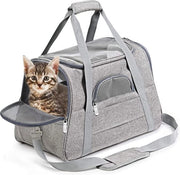 Portatile Borsa per Animali da Cervo per Gatti e Cani - Respirante e Sicura