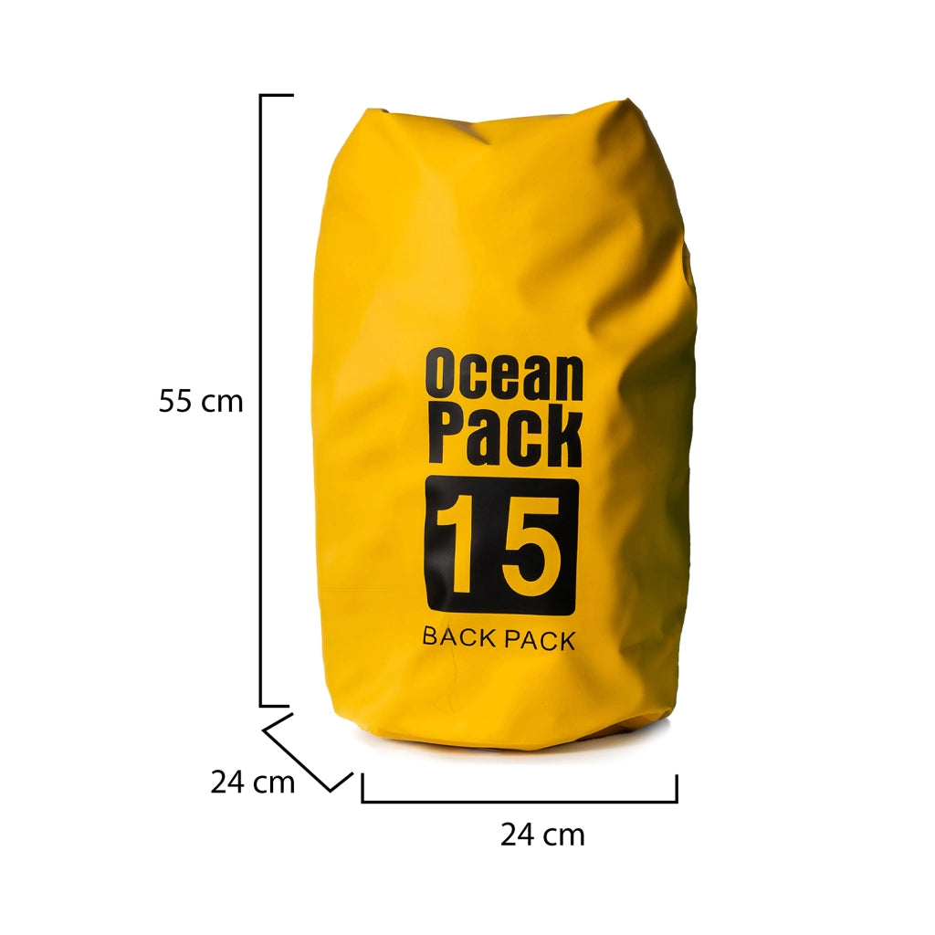 Semarese, Borsa Impermeabile Capacità 15 lt, Giallo