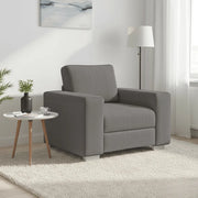 Divano Sedia-Poltrona-Sofa Relax Grigio Chiaro 60 cm Tessuto di Velluto a Coste