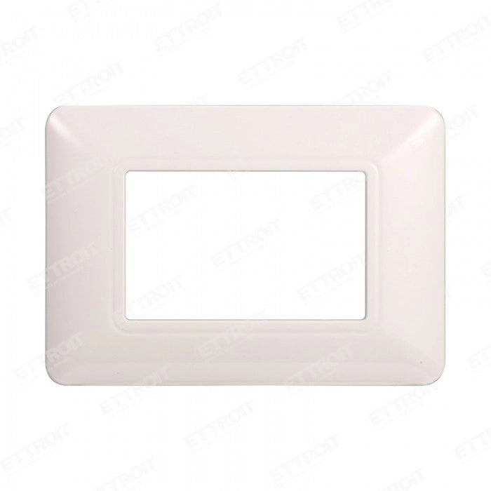 ETTROIT PLACCA PLASTICA 3P BIANCA compatibile matix bticino| MT83301 - ETTROIT