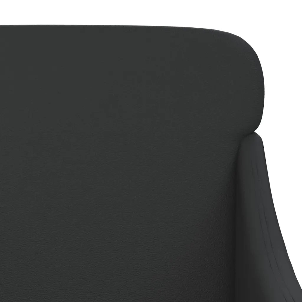 Panca Nera 110x76x80 cm in Similpelle 351430