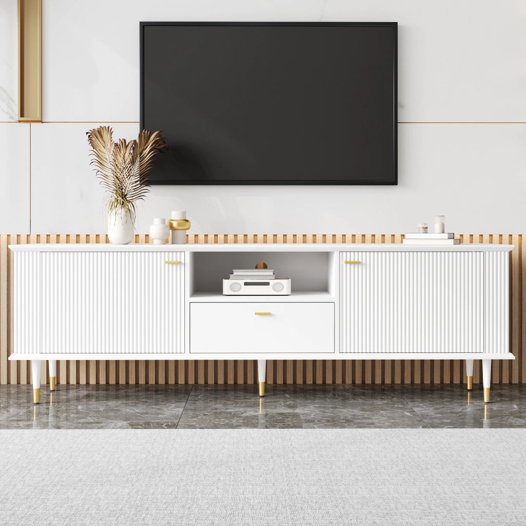 TV-Schrank bianco in MDF lunghezza 170 cm
