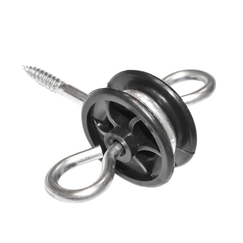 Isolatori a Doppio Gancio isolatore girevole per maniglia per cancello recinto elettrico 1 pezzo Isolatore a Doppio Gancio recinzioni elettriche MEZOFARM