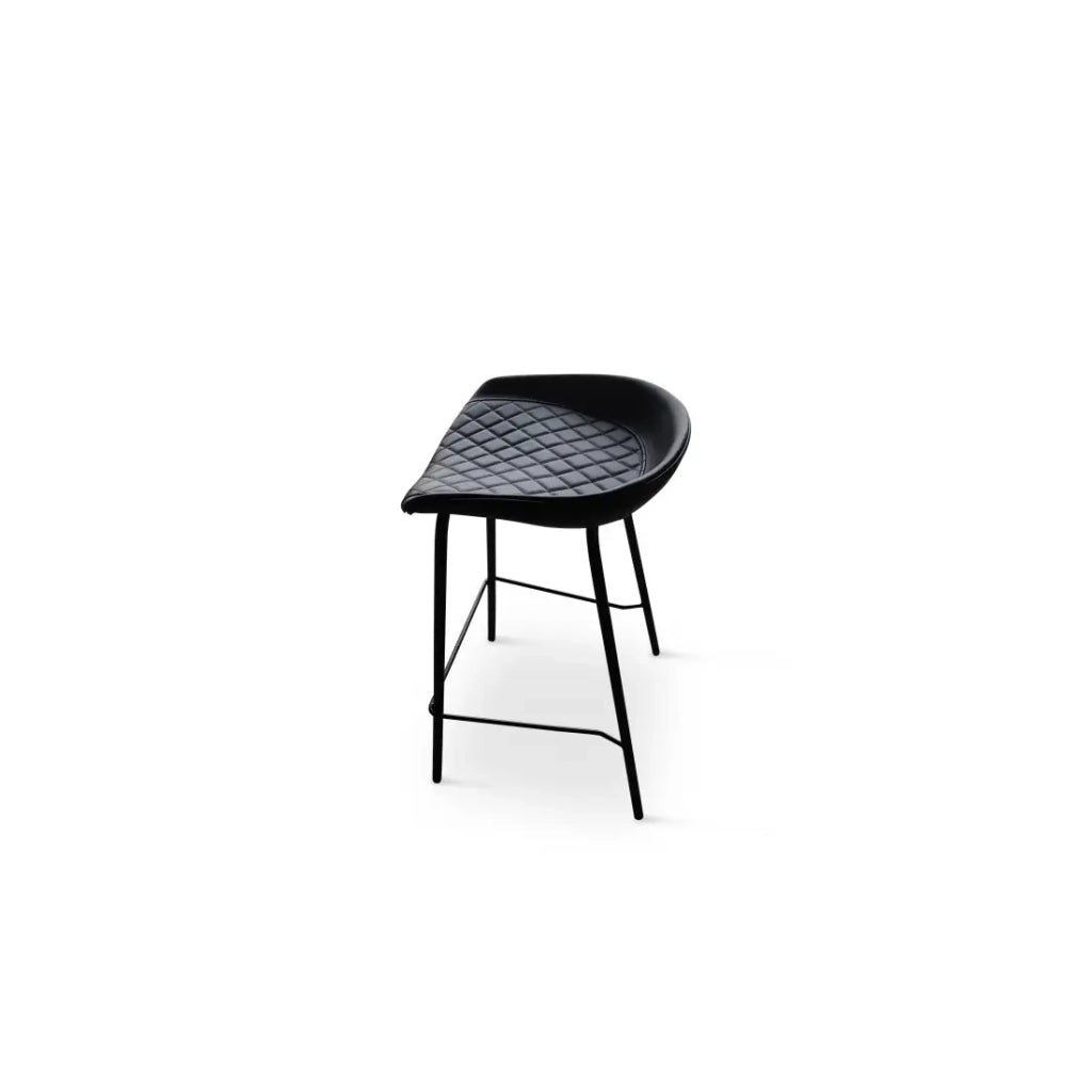 Sedia da bar 'NURBY' Nera, dimensioni: H74 x L43 x P43 cm