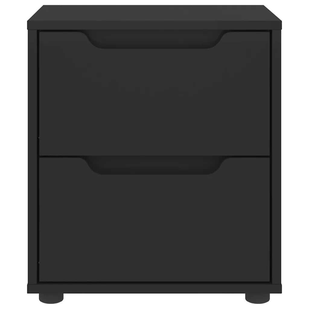 Comodino VISNES Nero 45x40x50 cm in Legno Multistrato 4108281