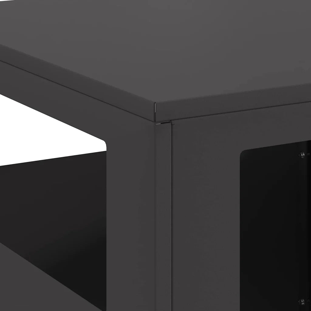 Focolare Nero 35 x 35 x 100 cm Acciaio CFW7643613